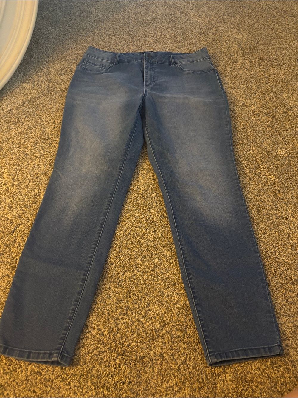 d. jeans Women's Straight Leg Jeans in Faded Blue